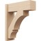 Ekena Millwork 8-in W x 24-in D x 28-in H Balboa Block Rough Cedar Woodgrain TimberThane Outlooker, Primed Tan OUTUR080X24X28BOA44RCPR - alternate 1